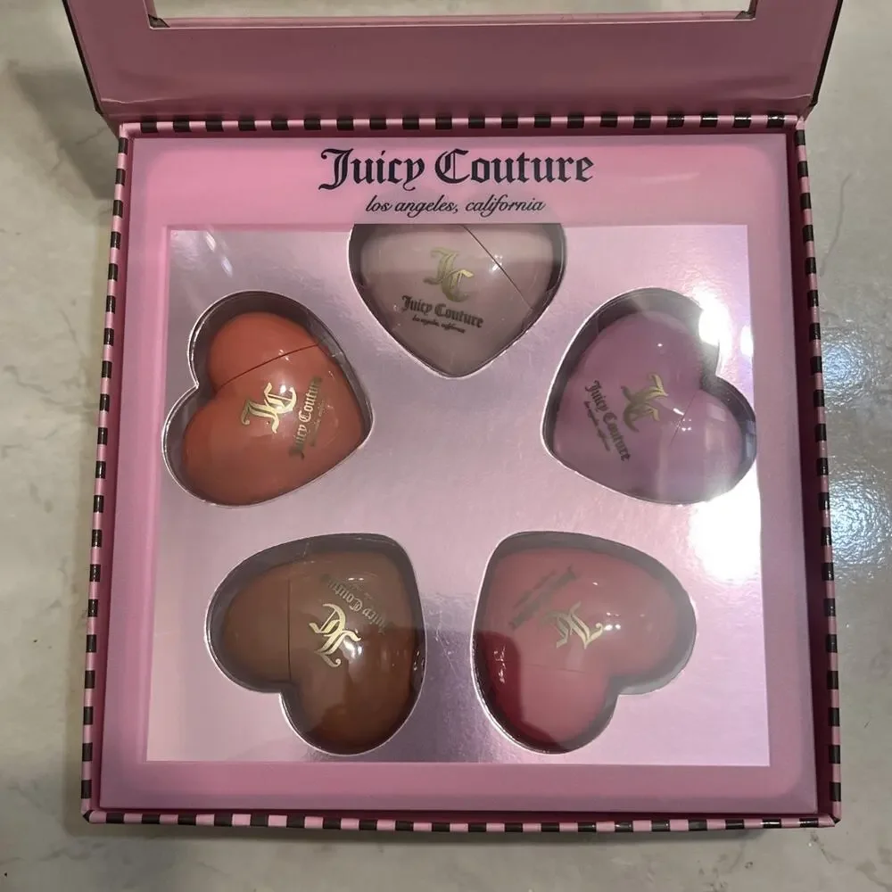Juicy Couture Lip Gloss Set 5 Shades New In Box
